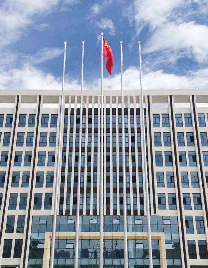 Stainless steel horizontal award flagpole